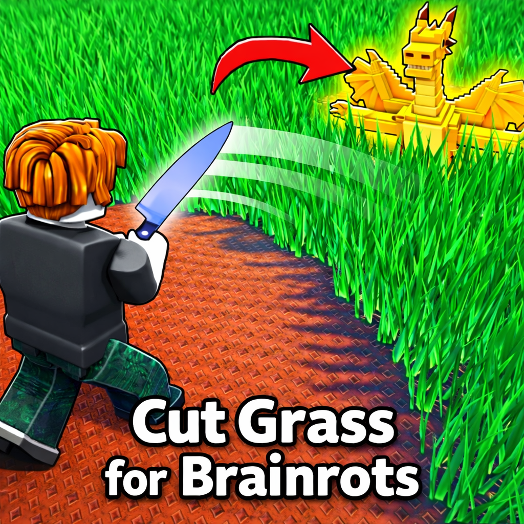 Cut Grass for Brainrots logo