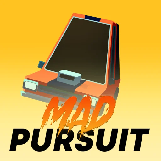 Mad Pursuit Game Logo - Action Driving Game