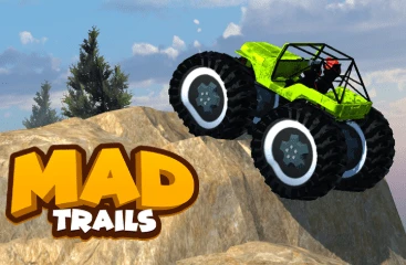 Mad Trails Hill-Climb Browser Game Logo