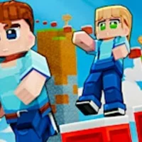 MineFun IO Game Logo - Minecraft Style Multiplayer Gaming