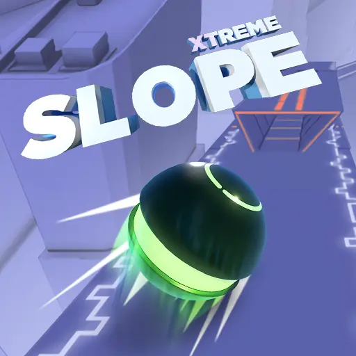 Slope Xtreme Game Logo - Endless Ball Rolling Challenge