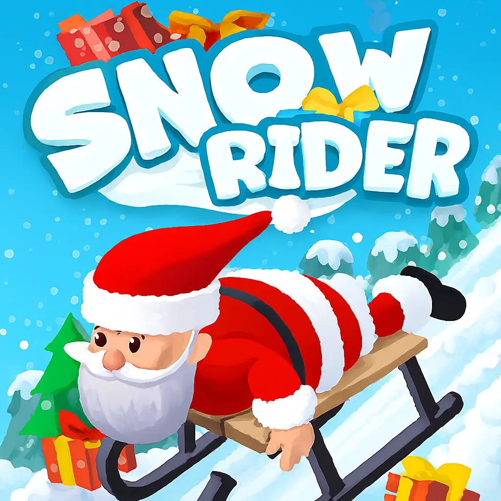 Snow Rider Game Logo - 3D Snowboarding Game
